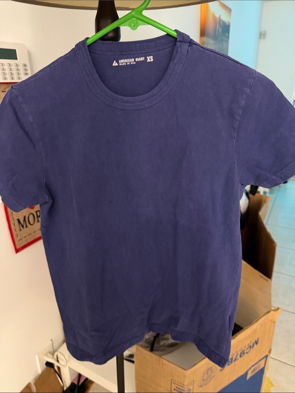 American Giant Indigo Short-Sleeve Crewneck Tee